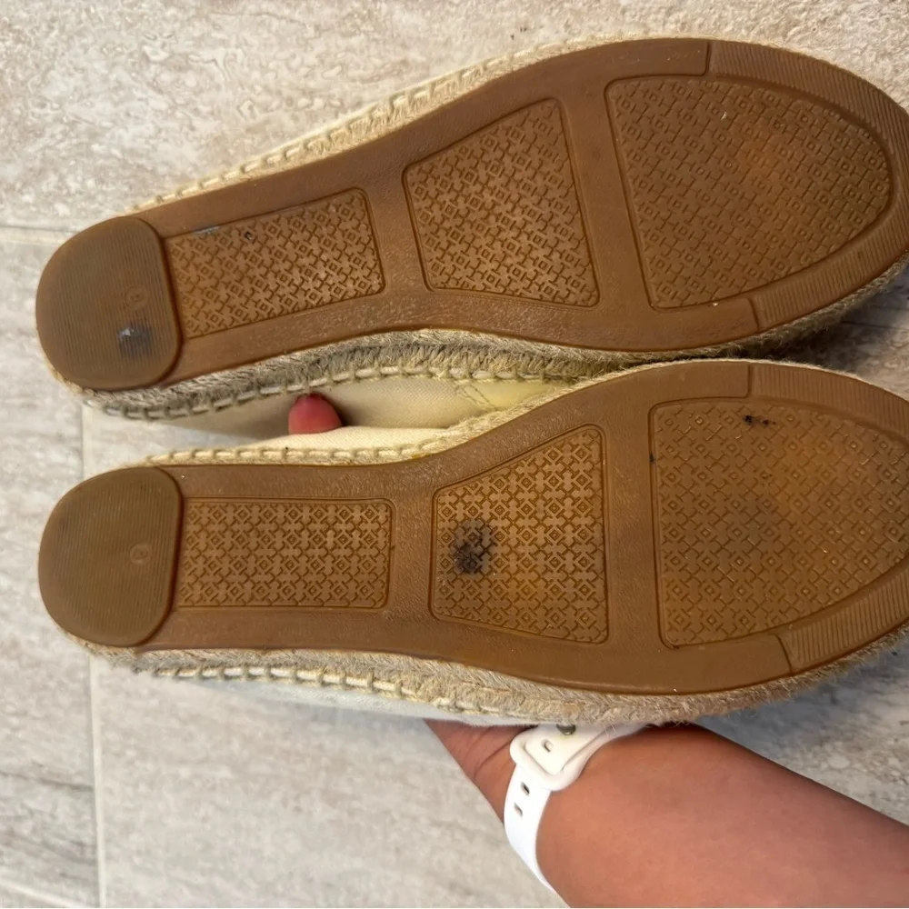 Tory Burch Beige Espadrille Slip-Ons